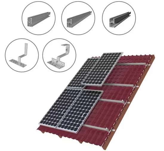 Aluminium structure kit for 4set of solar panels