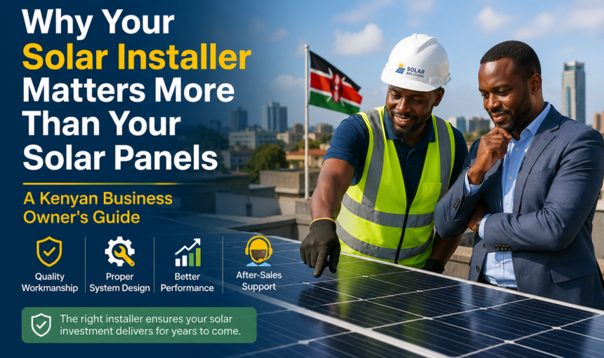 Your Solar Installer Matters